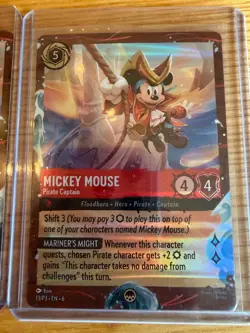 Mickey Mouse - Pirate Captain (Disney Cruise Promo) 13 Disney Lorcana Promo... - Image 1