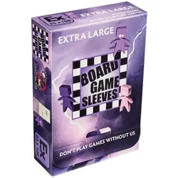 Board Game Sleeves Non Glare- Extra Large (fits cards of 65x100mm) - Image 1