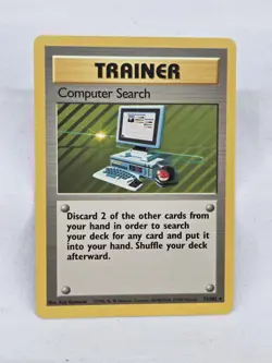 Computer Search 071/102 Base Set Trainer Card LIGHTLY PLAYED - Image 1