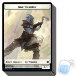 10 pcs KOR WARRIOR TOKEN (4/12) Zendikar Rising ZNR Magic MTG MINT CARD - Image 1