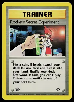 Pokemon Card - Rocket's Secret Experiment Gym Challenge 120/132 1st Edition - Image 1