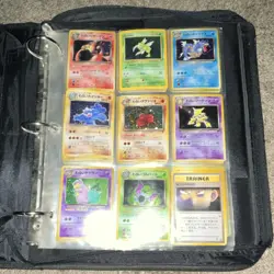 Pokemon Team Rocket Japanese Card Binder Lot - DARK CHARIZARD - DRAGONITE - - Image 1