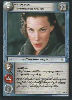 Lord of The Rings TCG - Arwen Daughter of Elrond Tengwar Elvish Card #1R30 - Image 1