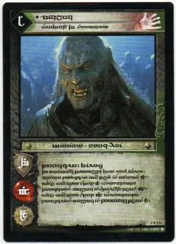 Lord of The Rings TCG - Ugluk, Servant of Saruman Tengwar Elvish Card #4R176 - Image 1