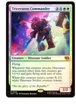 Triceraton Commander - Foil Teenage Mutant Ninja Turtles MTG - Image 1