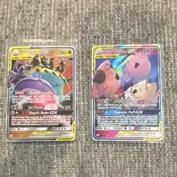 Pokemon TAG TEAM GX Holo Lot - Naganadel & Guzzlord, Togepi & Cleffa & Igglybuff - Image 1