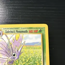 Sabrina’s Venomoth 1st Edition 34/132 Rare Gym Heroes WOTC Vintage Pokemon - Image 4