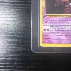 Sabrina’s Gastly 96/132 1st Edition Gym Challenge WOTC Vintage Pokemon - Image 2