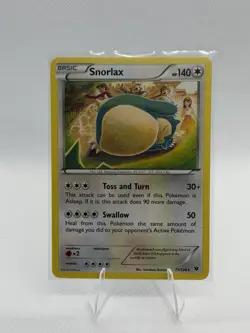 Pokemon TCG Fates Collide Snorlax Regular Rare #77/124 - Image 1