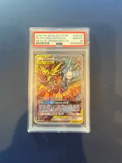PSA 10 Moltres Zapdos Articuno GX #SM210 Pokemon Rare English S&M Tag Team - Image 1