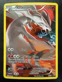 Pokemon XY Reshiram Full Art Black Star Promo XY74 English (NM) - Image 1