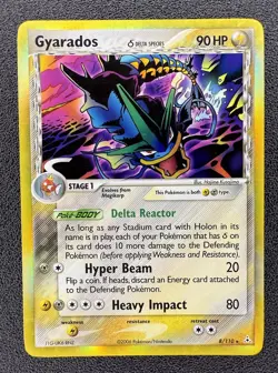 Pokemon Gyarados Holo 8/110 EX Holon Phantoms Delta Species (MP) - Image 1