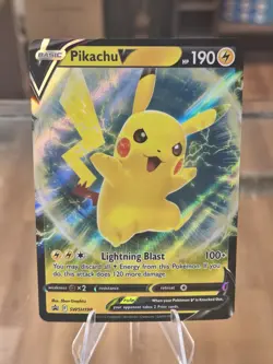 2019-2023 Pokemon SWSH Black Star Promos Pikachu V #SWSH198 Free Shipping! - Image 1