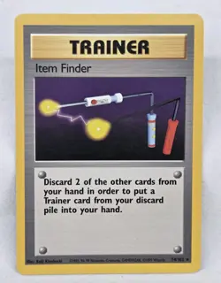 Item Finder Trainer 74/102 - Base Set (LP) Pokemon - Image 1