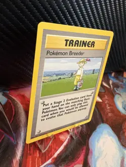 1999 Pokemon Base Set Pokemon Breeder 76/102 WOTC Trainer LP - Image 4