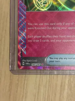 Unfair Stamp Ace Spec 165/167 Twilight Masquerade NM Pokemon TCG - Image 3