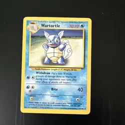 Pokemon TCG First Edition Wartotle Shadowless Base Set 42/102 Uncommon - Image 1