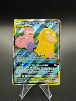 Pokemon Slowpoke & Psyduck GX 218/236 Unified Minds Sun Moon (Full Art) - Image 1