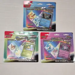 Pokemon Prismatic Evolutions tech sticker collection set of 3 Eevee Eevolutions - Image 1
