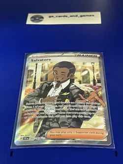 Salvatore 202/162 Full Art Holo Sv05: Temporal Forces - Pokemon TCG - Image 1