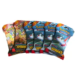 Pokemon TCG: Surging Sparks Sleeved Booster Pack (6 Pack) Factory Sealed - Image 1