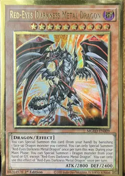 Yu-Gi-Oh! TCG Red-Eyes Darkness Metal Dragon Maximum Gold: El Dorado MGED-EN009 - Image 1