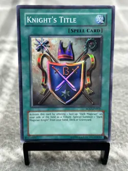Yu-Gi-Oh! Knight’s Title ROD-EN002 Limited Edition Secret Rare Holo - LP - Image 1