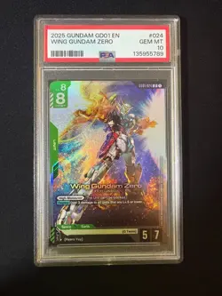 2025 Gundam Newtype Rising Wing Gundam Zero PSA 10 - Image 1