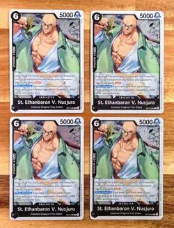 4x St. Ethanbaron V. Nusjuro OP13-080 R | NM | Carrying on His Will - Image 1