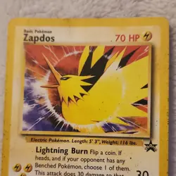 Pokemon Zapdos Basic Promo 70 HP Lightning Burn TCG Card Stock Pokemon TCG - Image 1