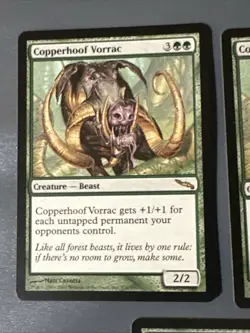Copperhoof Vorrac X3 Mirrodin Ex Cond See Pics Front/back - Image 4