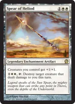 1x Spear of Heliod - Foil Light Play MTG Magic - Kid Icarus - - Image 1