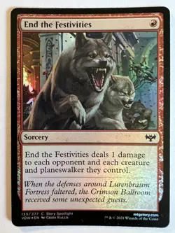 End the Festivities - FOIL - MTG Innistrad Crimson Vow - NM Common Sorcery - Image 3