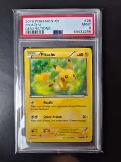 Pokemon Pikachu #26 XY Generations 2016 PSA 9 - Image 2