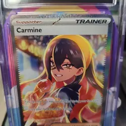 Pokemon CGC 10 Carmine 217/167 2024 Twilight Masquerade 217/167 Gem Mint SIR - Image 3