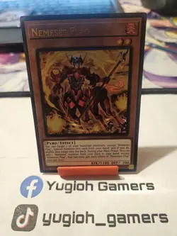 Yu-Gi-Oh Nemeses Flag RA03 1st Edition Ultimate Rare Light Played - Image 1
