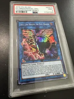 DUEL LINK DRAGON, THE DUEL DRAGON YU-GI-OH! YCSW-EN012 2019 CHAMPION SERIE PSA 9 - Image 5
