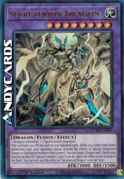 SECRETERION DRAGON • (Drago Secreterion) • Ultra R • DUAD EN037 • 1Ed • Yugioh! - Image 1
