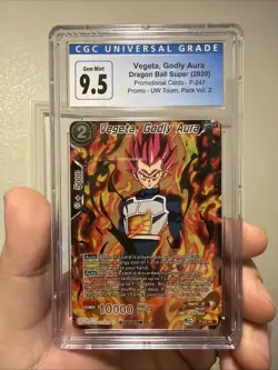 Vegeta, Godly Aura Alt Art Regional Dragon Ball Super Card CGC 9.5 - Image 1