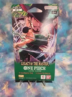 One Piece SEALED Legacy Of The Master 12 Card Booster Hanger Pack - Image 1
