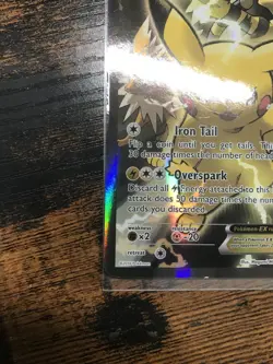 MP Pikachu EX XY124 RARE Black Star Promo 2016 Holo Full Art Pokemon Card - Image 2