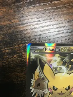 MP Pikachu EX XY124 RARE Black Star Promo 2016 Holo Full Art Pokemon Card - Image 4