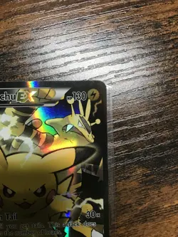MP Pikachu EX XY124 RARE Black Star Promo 2016 Holo Full Art Pokemon Card - Image 5