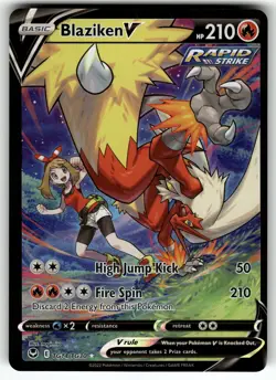 Blaziken V TG14/TG30 SWSH12: Silver Tempest Trainer Gallery NM Pokemon Card TCG - Image 1