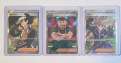 Pokemon TCG PAL Foil Supporter Giacomo Judge Clive Card Lot 3 Nintendo - Image 1