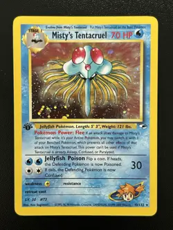 MISTY'S TENTACRUEL Pokemon Card - WOTC - 1st Edition - Gym Heroes 10/132 NM (A) - Image 1