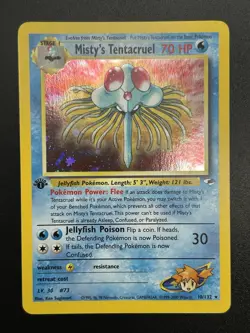 MISTY'S TENTACRUEL Pokemon Card - WOTC - 1st Edition - Gym Heroes 10/132 NM (A) - Image 2