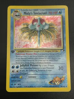 MISTY'S TENTACRUEL Pokemon Card - WOTC - 1st Edition - Gym Heroes 10/132 NM (A) - Image 3