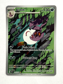 Pokemon TCG Arbok 176/162 Holofoil Illustration Rare SV05: Temporal Forces - Image 1