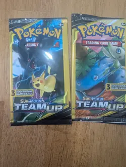 Pokemon TCG - Sun & Moon Team Up - Mini Booster Pack (Art Set Of 2) Sealed - Image 1